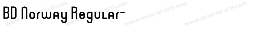 BD Norway Regular字体转换